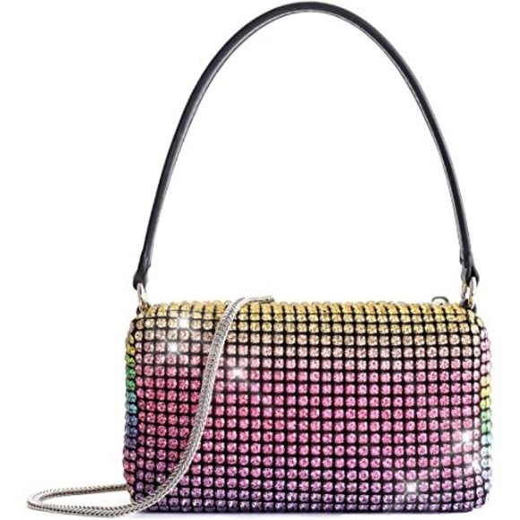 NWT Sparkling Bling Swarovski Crystal Rhinestone Bag Clutch Purse +FREE … - Picture 4 of 17